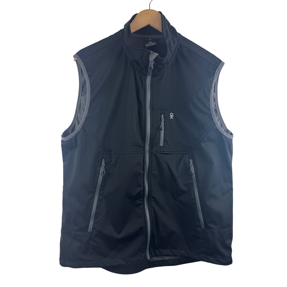 Little Donkey Andy Softshell Vest Men XL Black Full Zip Windproof Outdoor